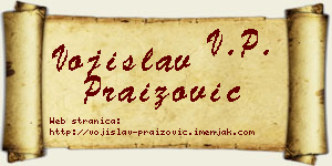 Vojislav Praizović vizit kartica
